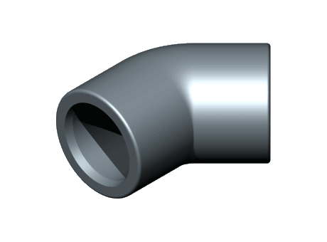 Hovedbilde PVC   Bend 45° Ø40MM