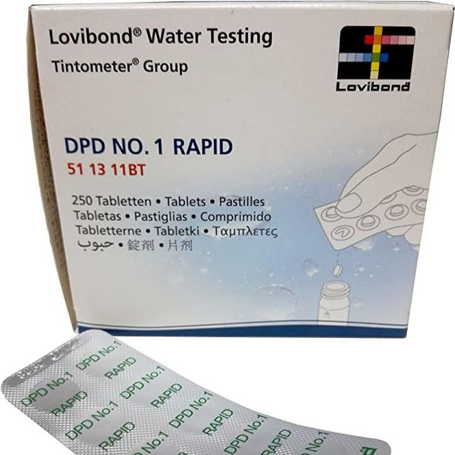 Hovedbilde DPD NO. 1 RAPID Fotometer, Fritt klor, 250 stk ...