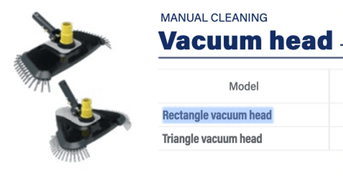 Rektangel vaccum Head Zodiac