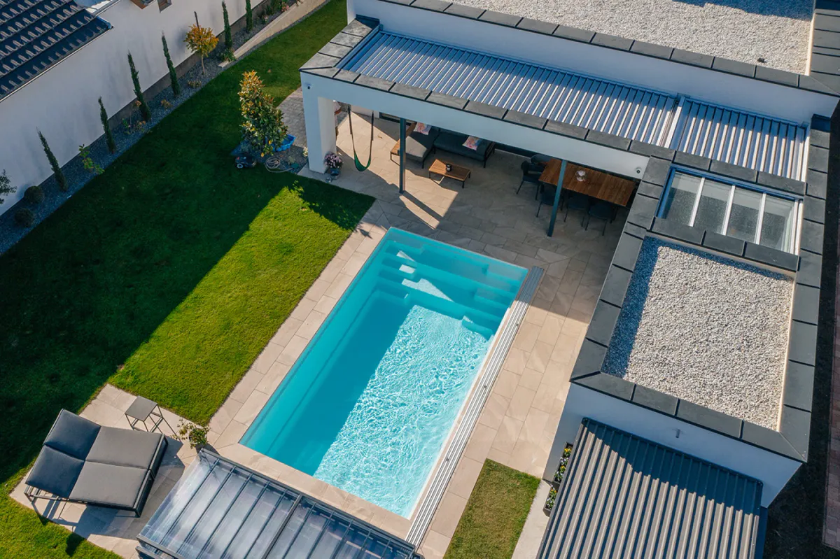 GJ Glassfiberbasseng Minerva 7.1x3.8M