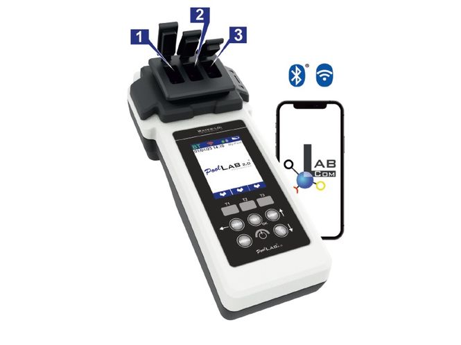 Hovedbilde Testkit PoolLab 2.0 Digital for måling av 24 ...