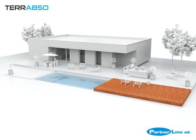 Skyvbart terrassedekke / rulledekke til basseng og massasjebad
